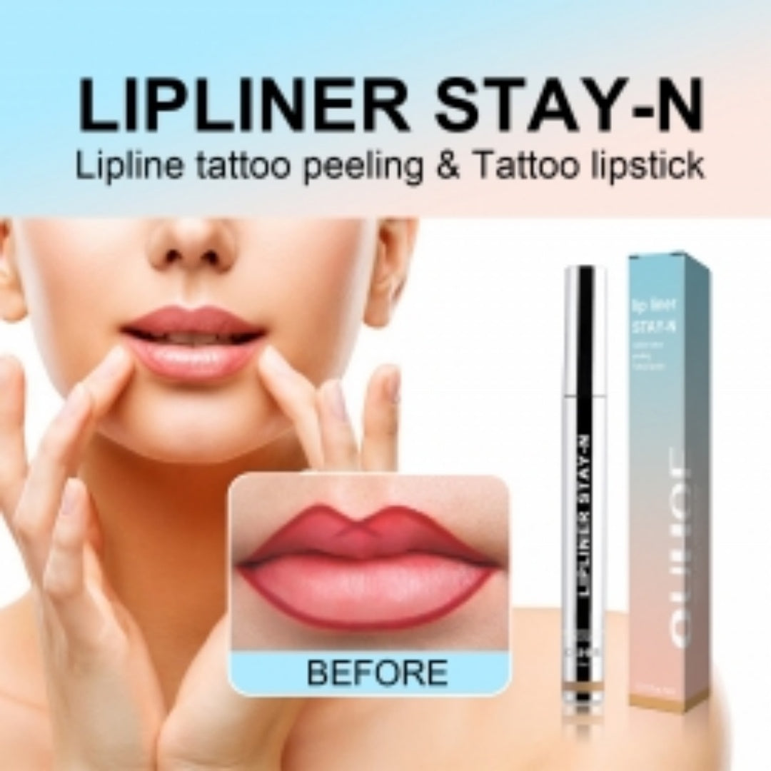 OUHOE Peel Lip Liner, Plump Lip Lines Show Lip Color Without Makeup Peeling Lip Liner