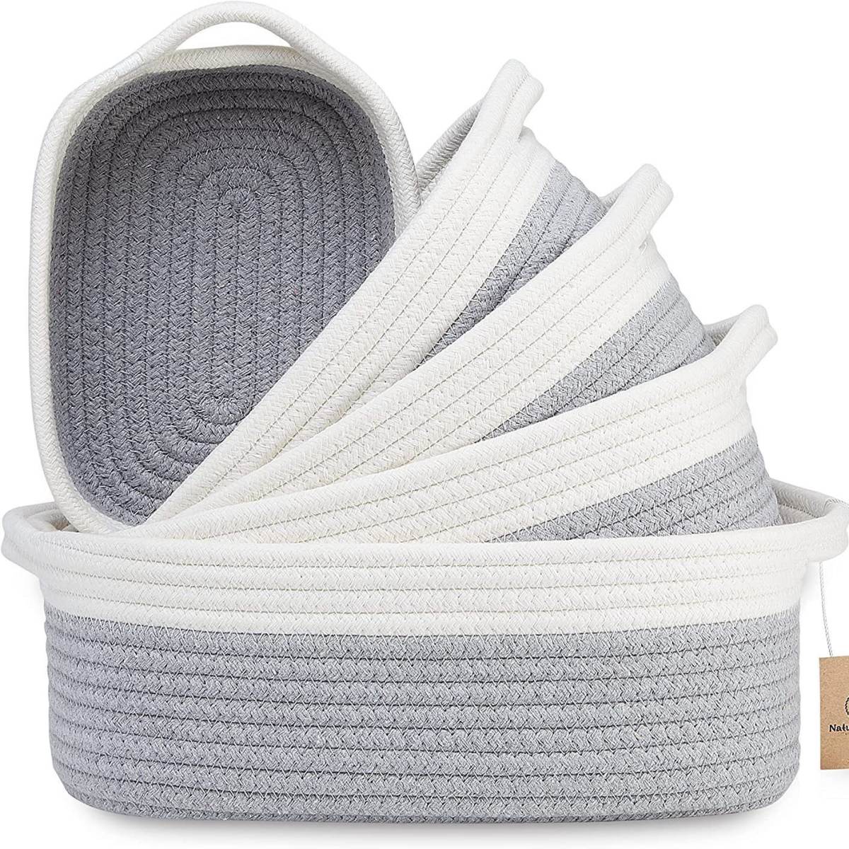 Nordic Instagram Style Five-piece Set Cotton String Snack Toys Storage Basket