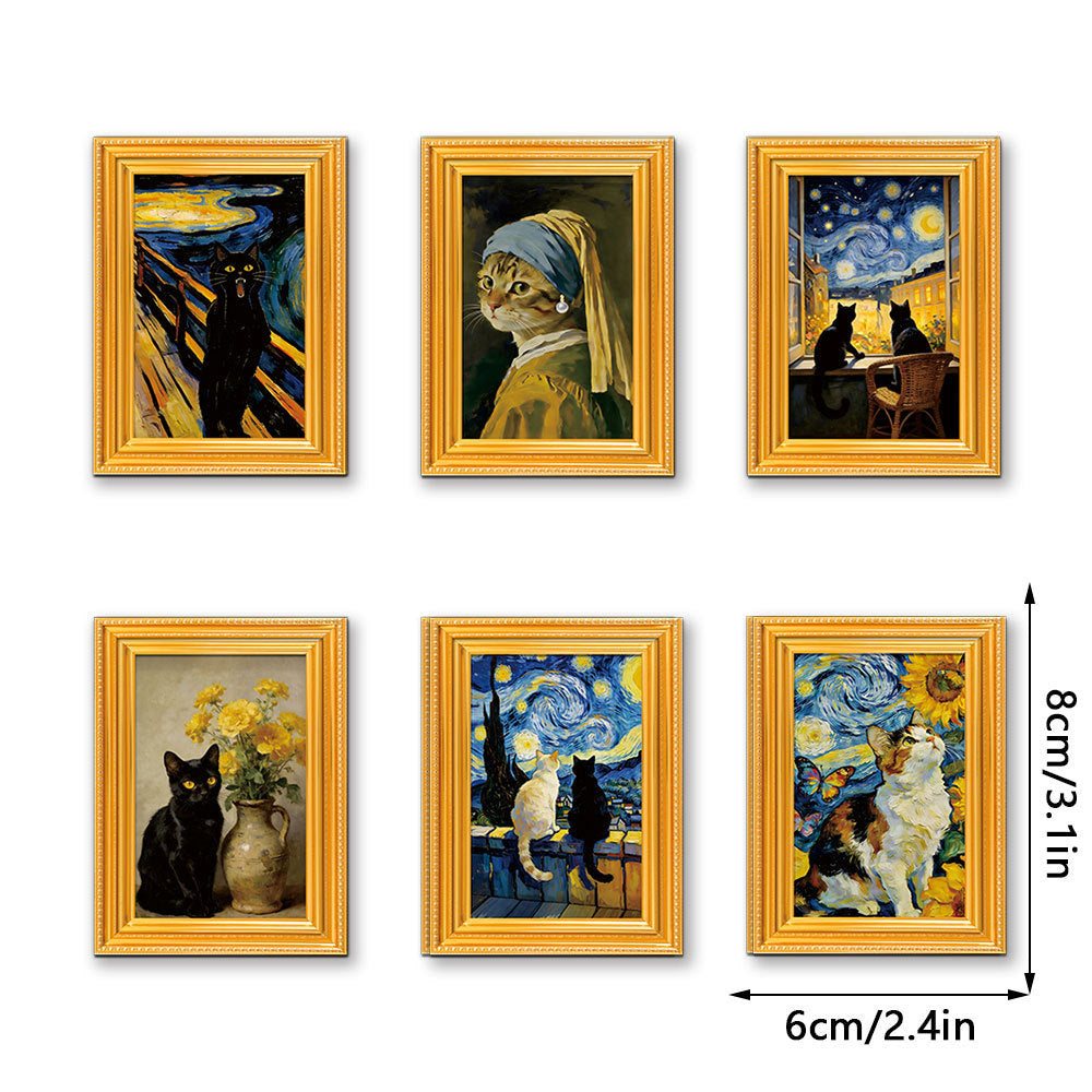 3D Wooden Photo Frame Fridge Magnet Home Decor