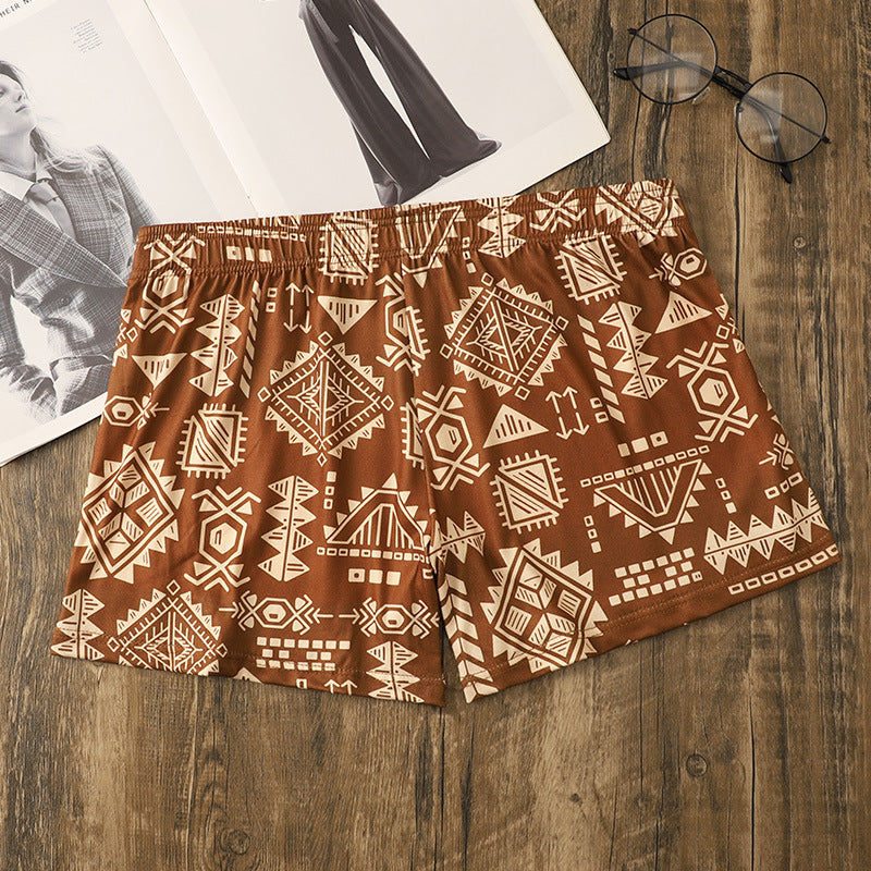 Retro Ethnic Style Men's Casual Home-Use Boxer Briefs