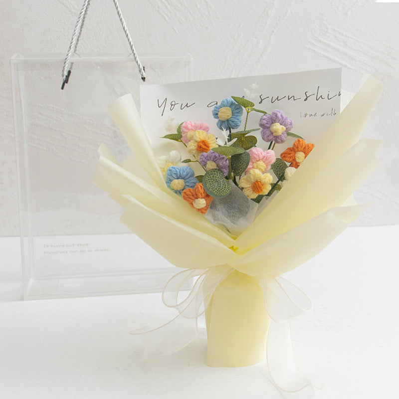 Cross-border Best-selling Hand-crocheted Yarn Bouquet