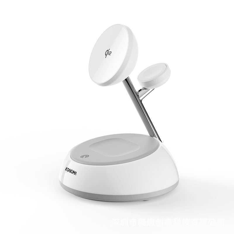 Multi-functional 4-in-1 Magnetic Wireless Charging Night Light Phone Charger