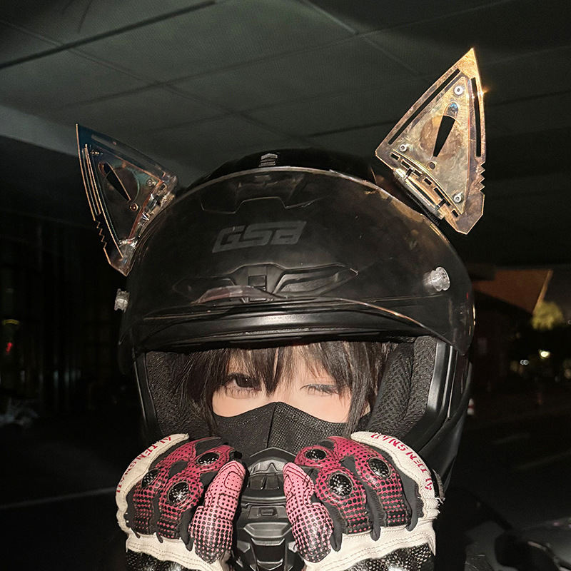 Mask Hand Armor Arm Armor Cat Ear Headband Head Accessories Science Fiction Mechanical Mecha