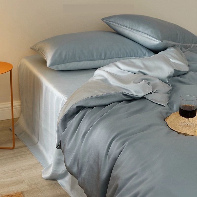 Solid-color Viscose Cooling Quilt Set For Home Use