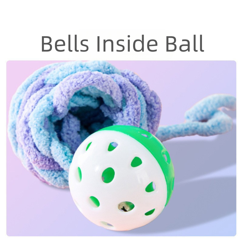 Pet Silent Cat Toy, Wool Ball, Cat Toy Ball, Plush, Boring, Durable, Teeth Grinding, Playing With Little Cats, Chewing, Cat Toy Stick