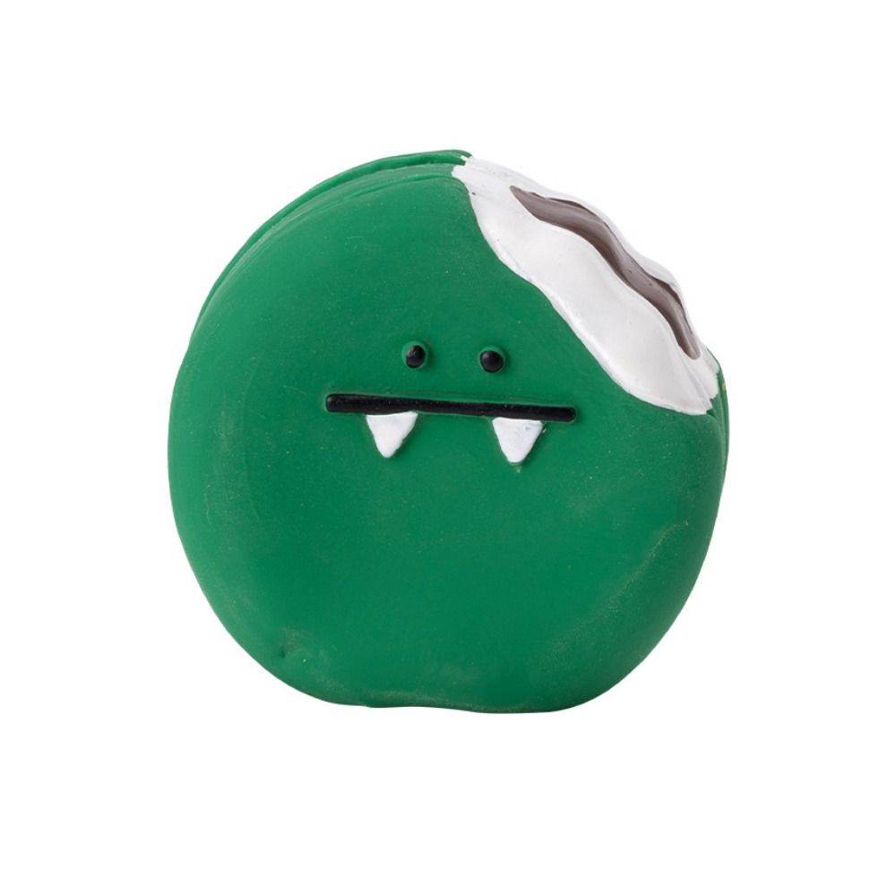 Cute Cartoon Pattern Latex Toy Egg Bread Shape Anti Squeeze Puppy Chew Toys Bite Resistant Dog Squeaky Toy For Training
