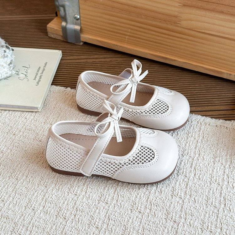 Children's Shoes, Sweet Bow Princess Shoes For Little Girls, Korean Version Fashionable Children's And Girls' Single Shoes