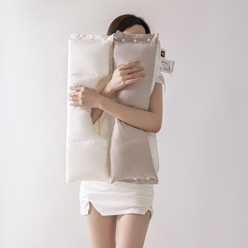 Traction Enhancing And Beauty Boosting Feather Silk Cotton Pillow