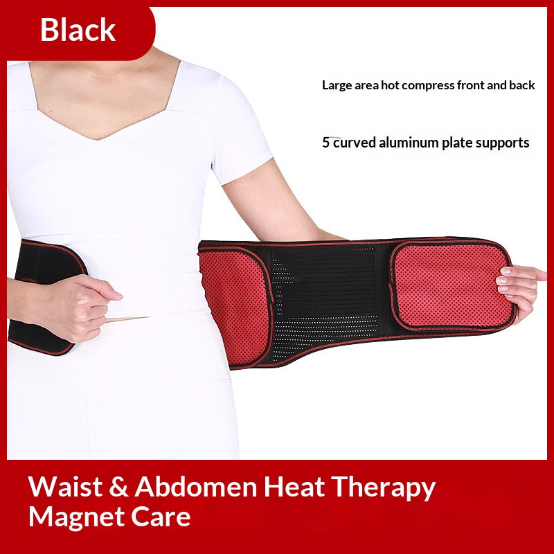 Dual Sided Heating Waist Support Belt Lumbar Protection For Sports Fitness And Lower Back Pain Relief