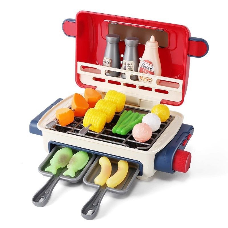 Simulation Mini Small Kitchen Play House Slicer Girls' Cooking Barbecue Toys