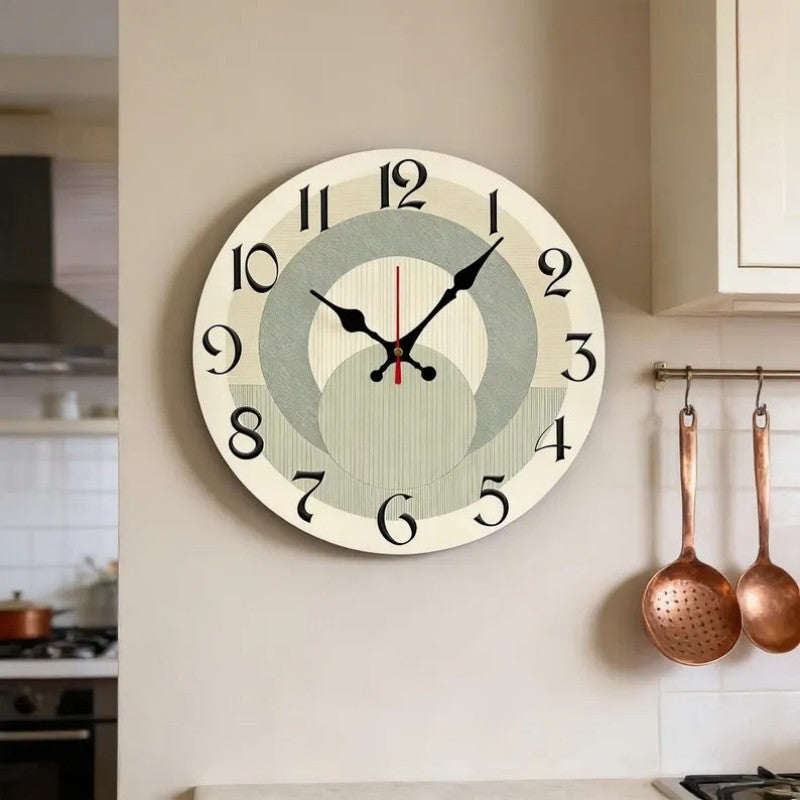 Cross-border New Product Wooden Wall-mounted Clock