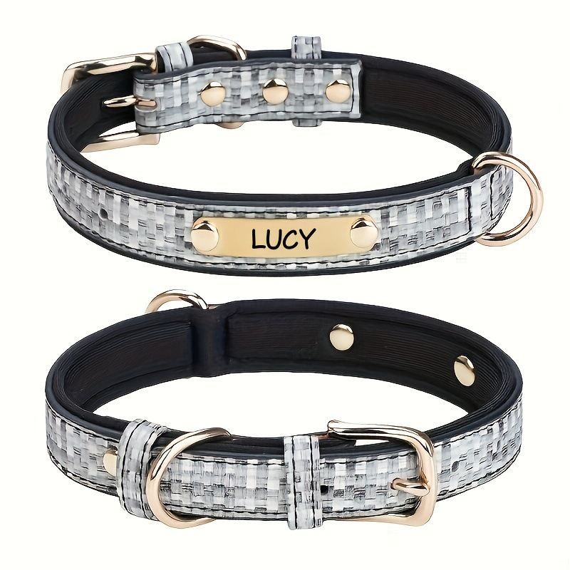 Pet Double-D-ring Adjustable Space-cotton Collar
