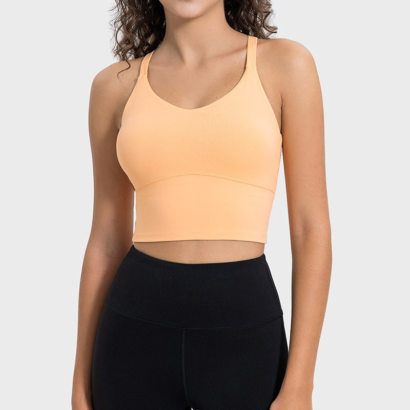 Cross Beauty Back And Push Up Breast Holding Workout Yoga Bra
