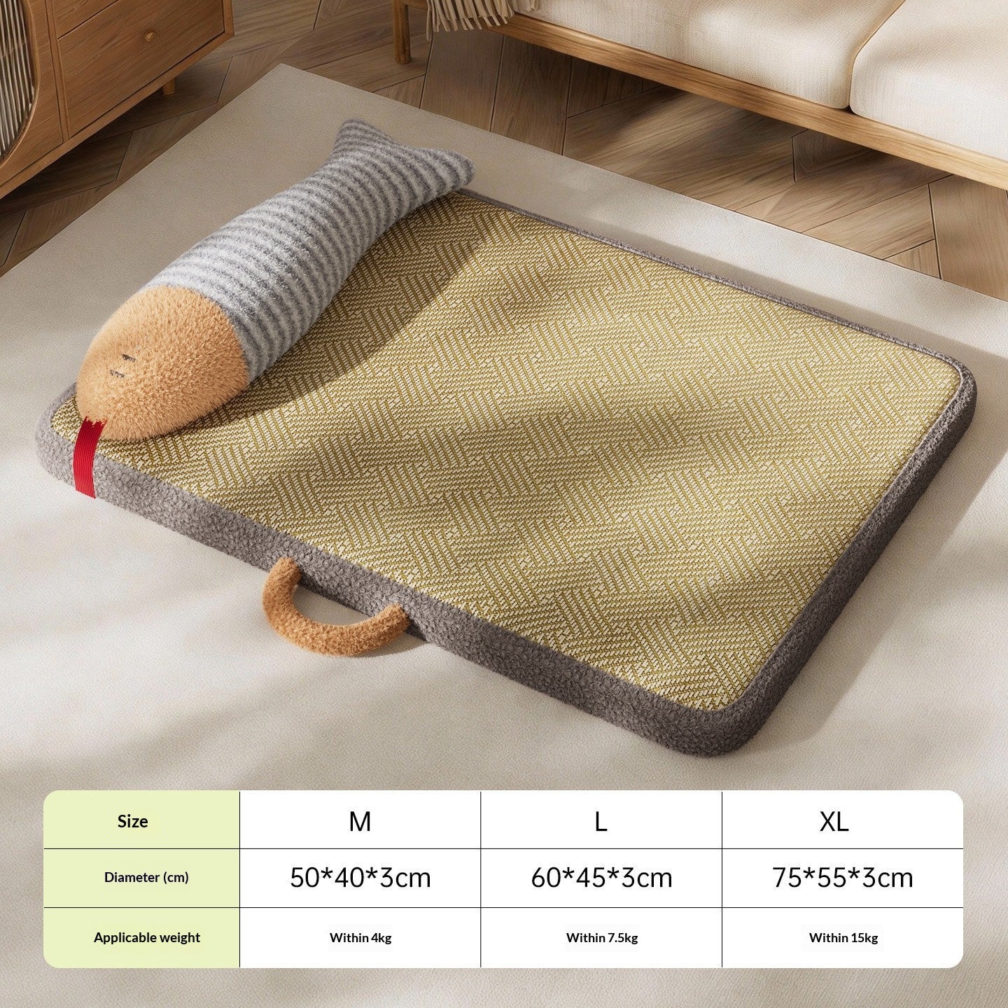 Dog House Summer Cooling Kennel Double-sided Dog Mat Cat Bed