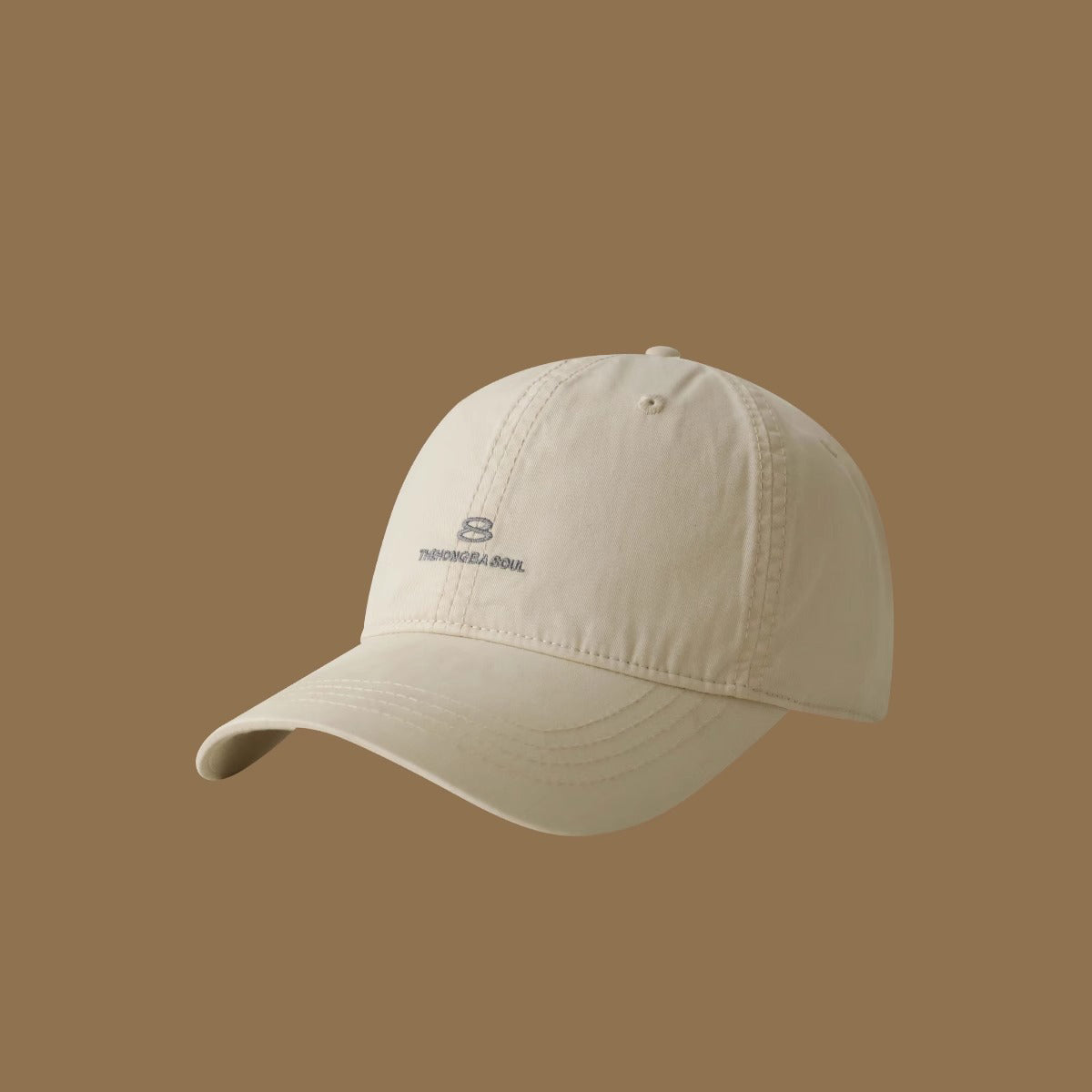 Men's And Women's Matching Solid-Color Embroidered Letters 8 Soft Top Adjustable Fashion Casual Baseball Cap Suitable For Outdoor Travel And Daily Use