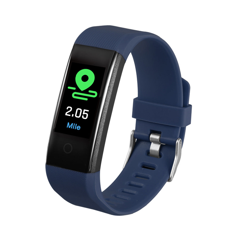Smart Color Screen Sport Step Counting Heart Rate Blood Pressure Music Weather Bracelet