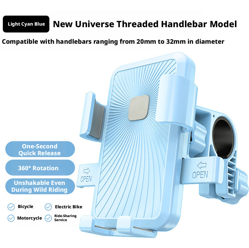 Cycling mobile phone holder-handlebar model-plastic-blue-1 piece