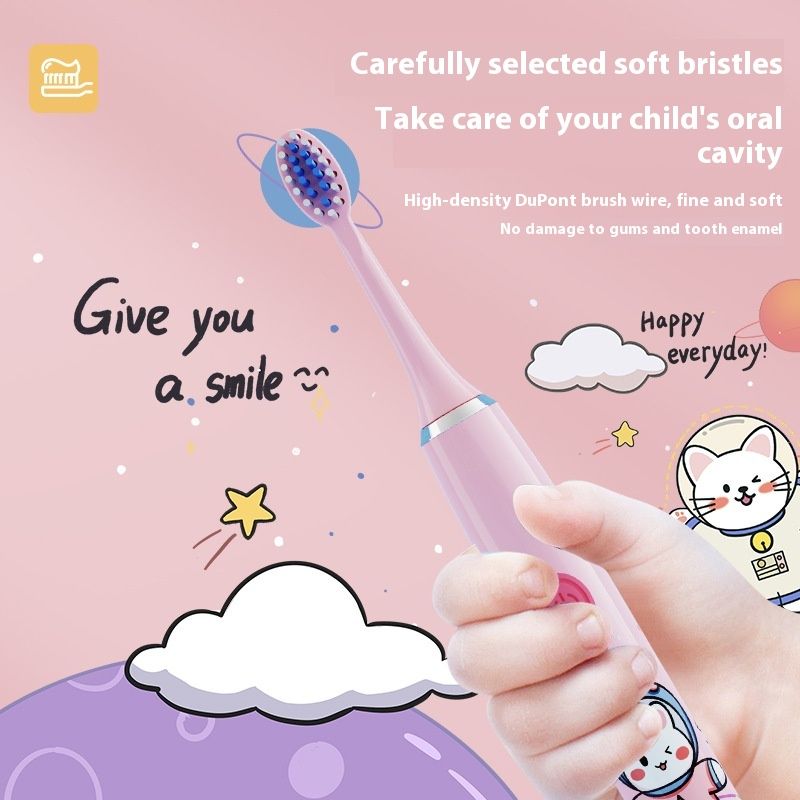 Electric Cartoon Soft Bristle Household Charging Waterproof Smart Gum Care Toothbrush