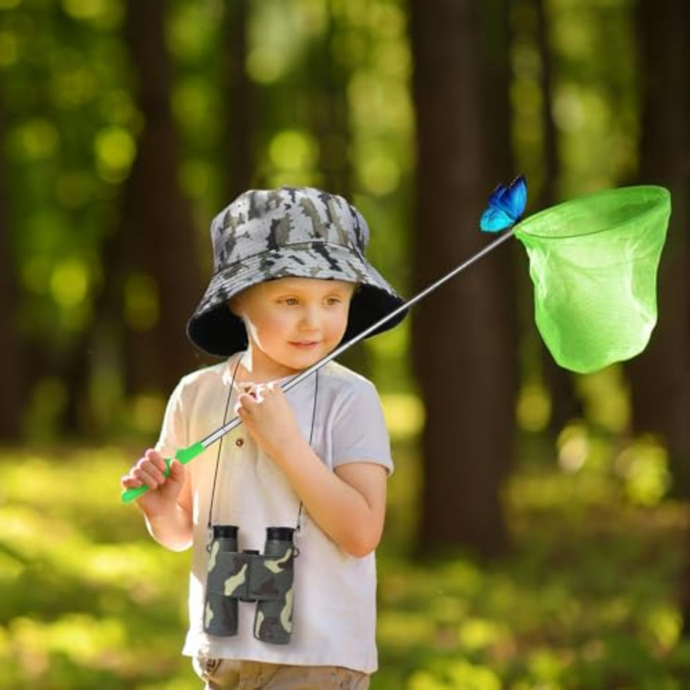16-piece Exploration Set For Kids, Outdoor Discovery Set With Binoculars, Landing Net, Magnifying Glass, And Insect Catcher, Adventure Gear For Camping, Nature Exploration, And The Garden