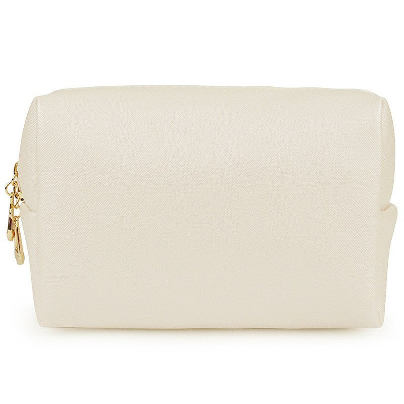 PU Leather Octagonal Square Makeup Storage Bag Simple Design