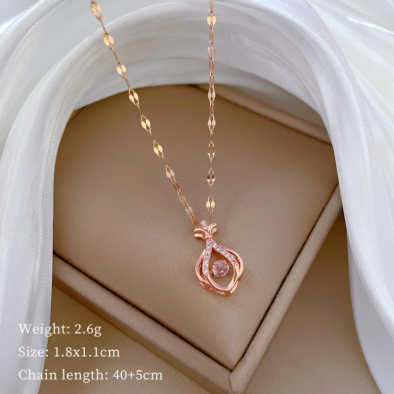 Kalung Wanita Merek VALLEY Desain Korea Bahan Titanium Premium Anti Luntur Aksesoris Fashion Sehari-hari