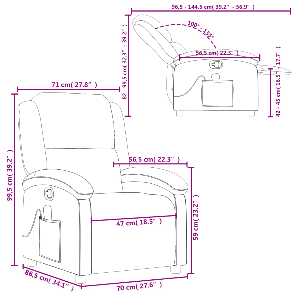 Massage Chair Recliner Genuine Leather Massage Chair Recliner Genuine Leather
