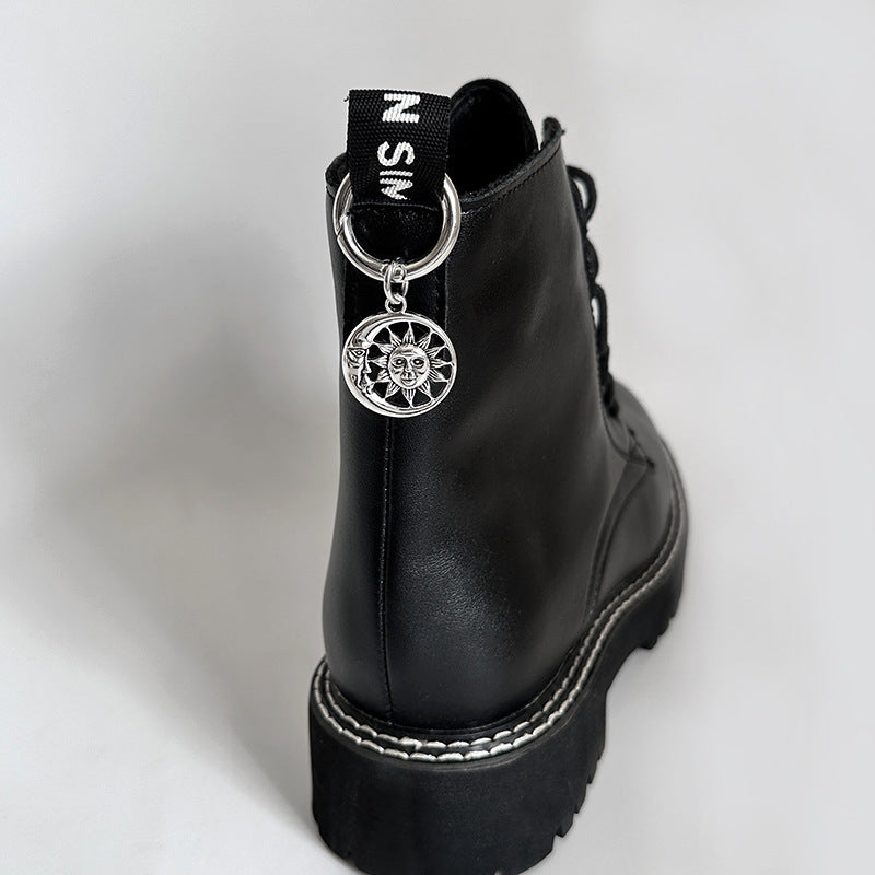 Hollowed-out Circular Moon And Sun Accessories For Martin Boots