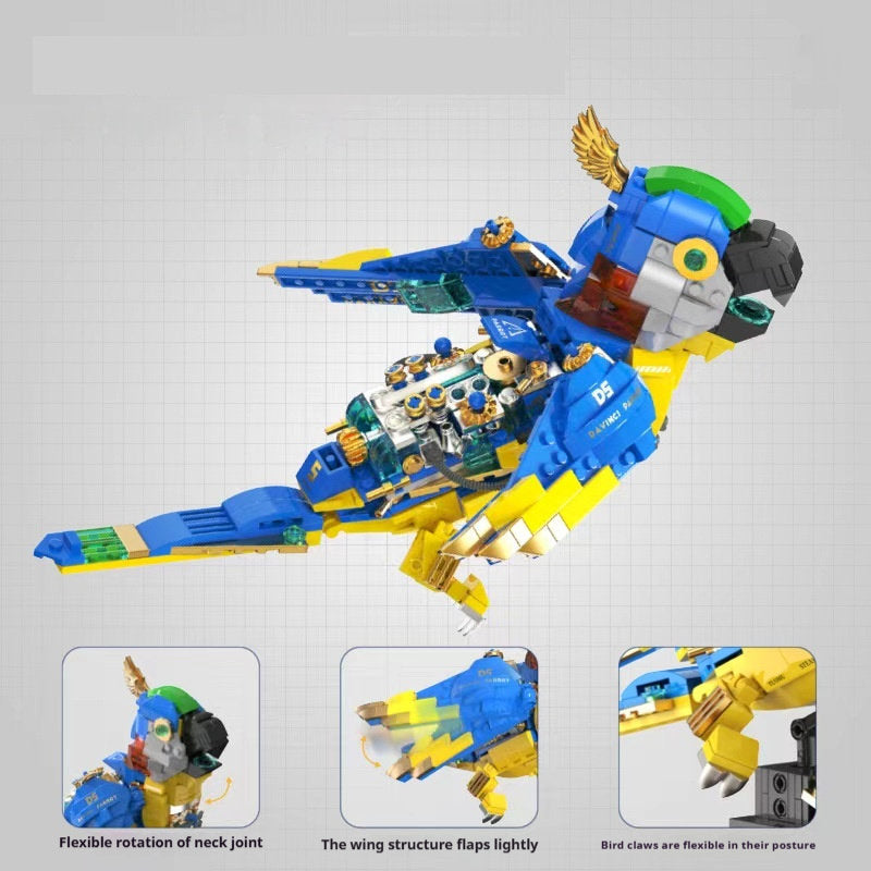 Macaw Steampunk Style Mechanical Assembling Educational Toys