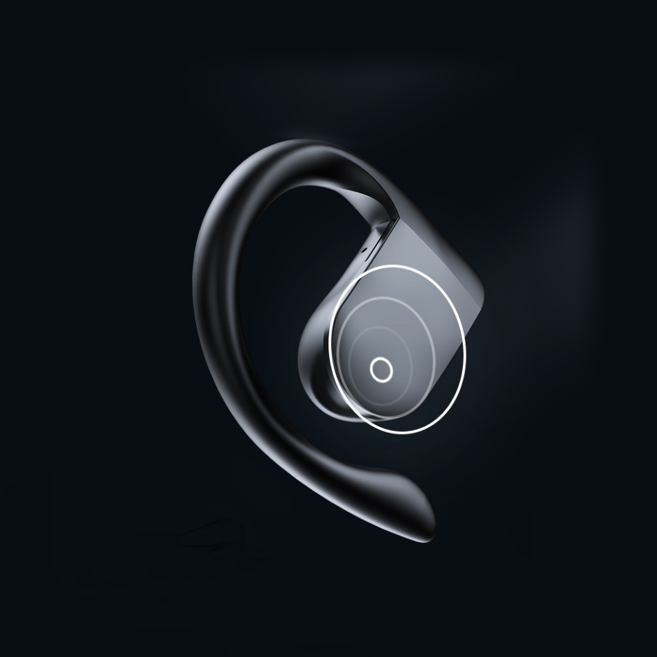 Open Ear Bluetooth, Wireless Headphones Sport Over Earphones Built-in Mic With Ear Hooks Case Ergonomic For Running Fitness