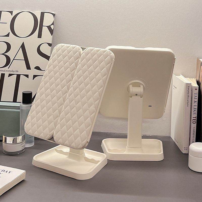 LED Makeup Mirror Desktop With Lights Foldable