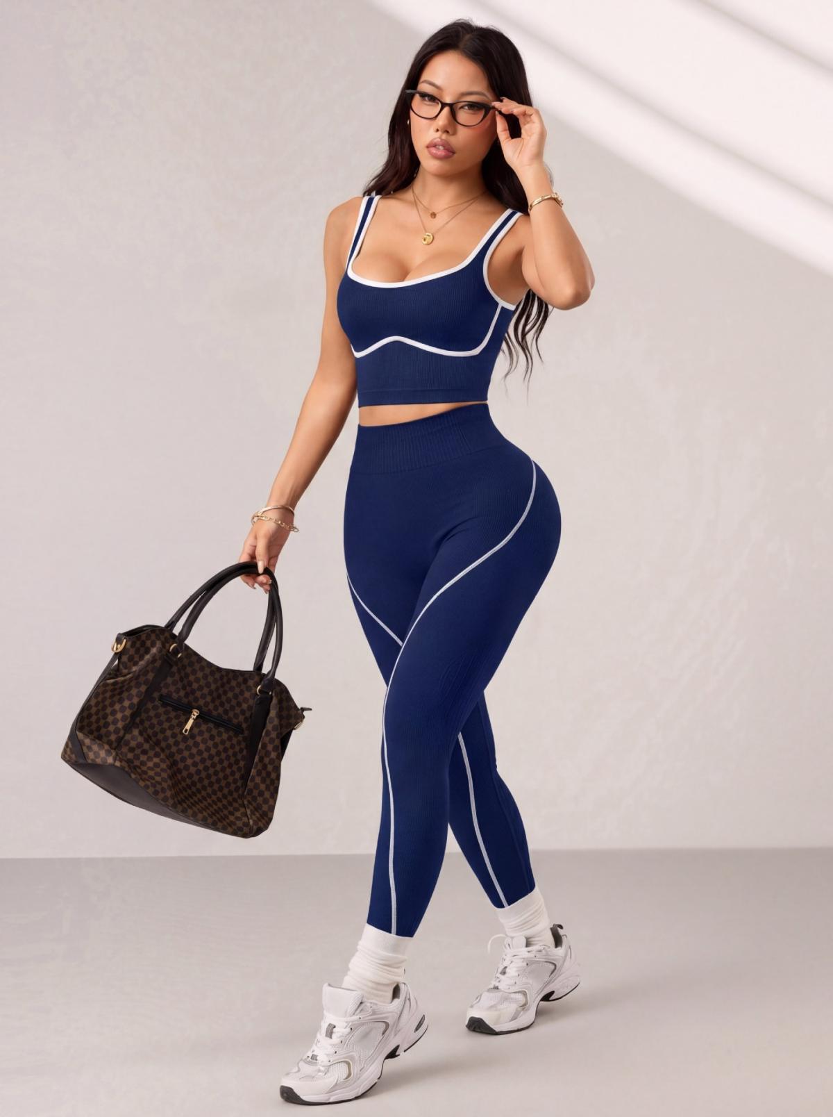 Seamless Yoga Pants Set For Women