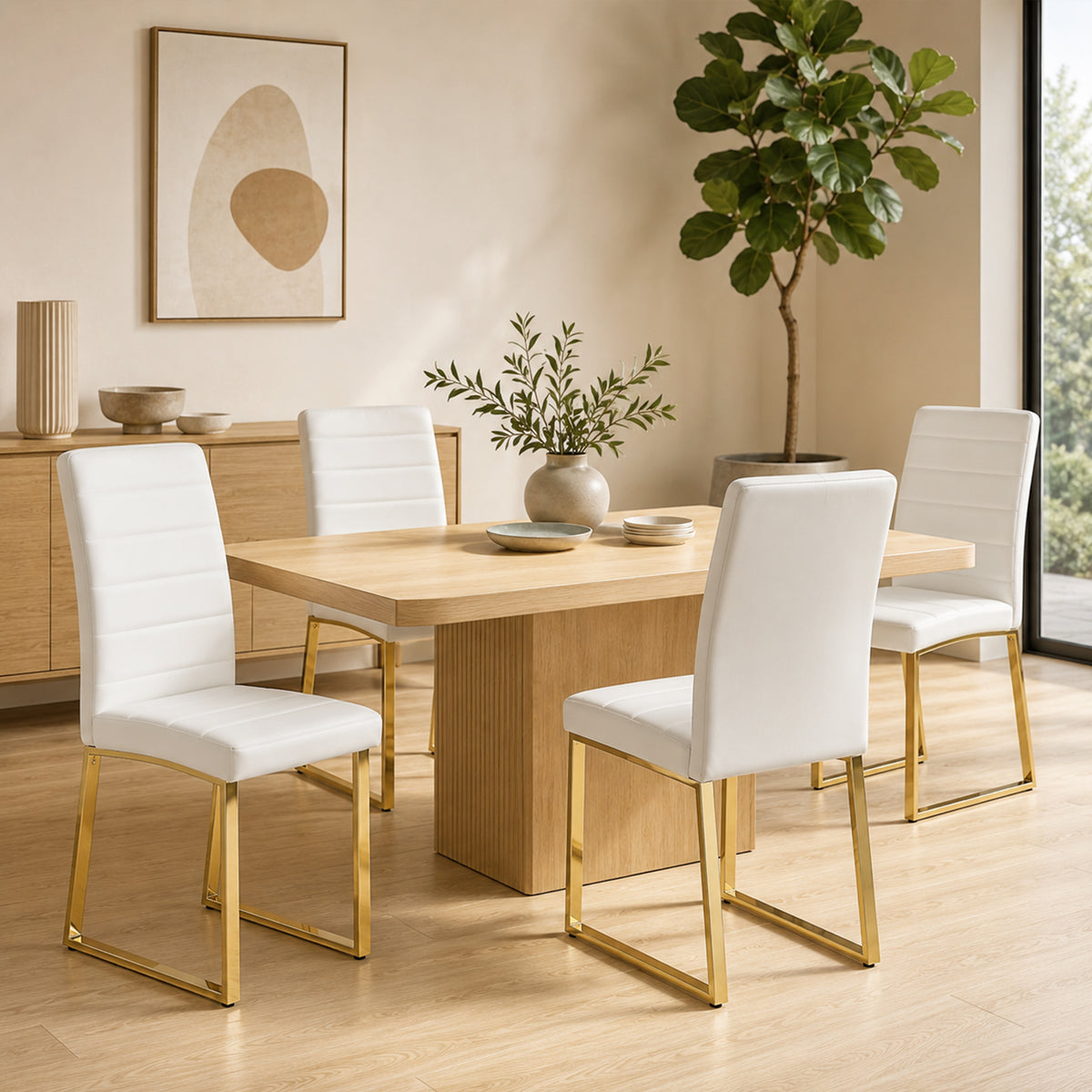 4-Pack - Heavy-duty Chairs Set 2.1 Thick Cushion, Iron Frame, Perfect For Home Or Office. Classic Colors, Great Value