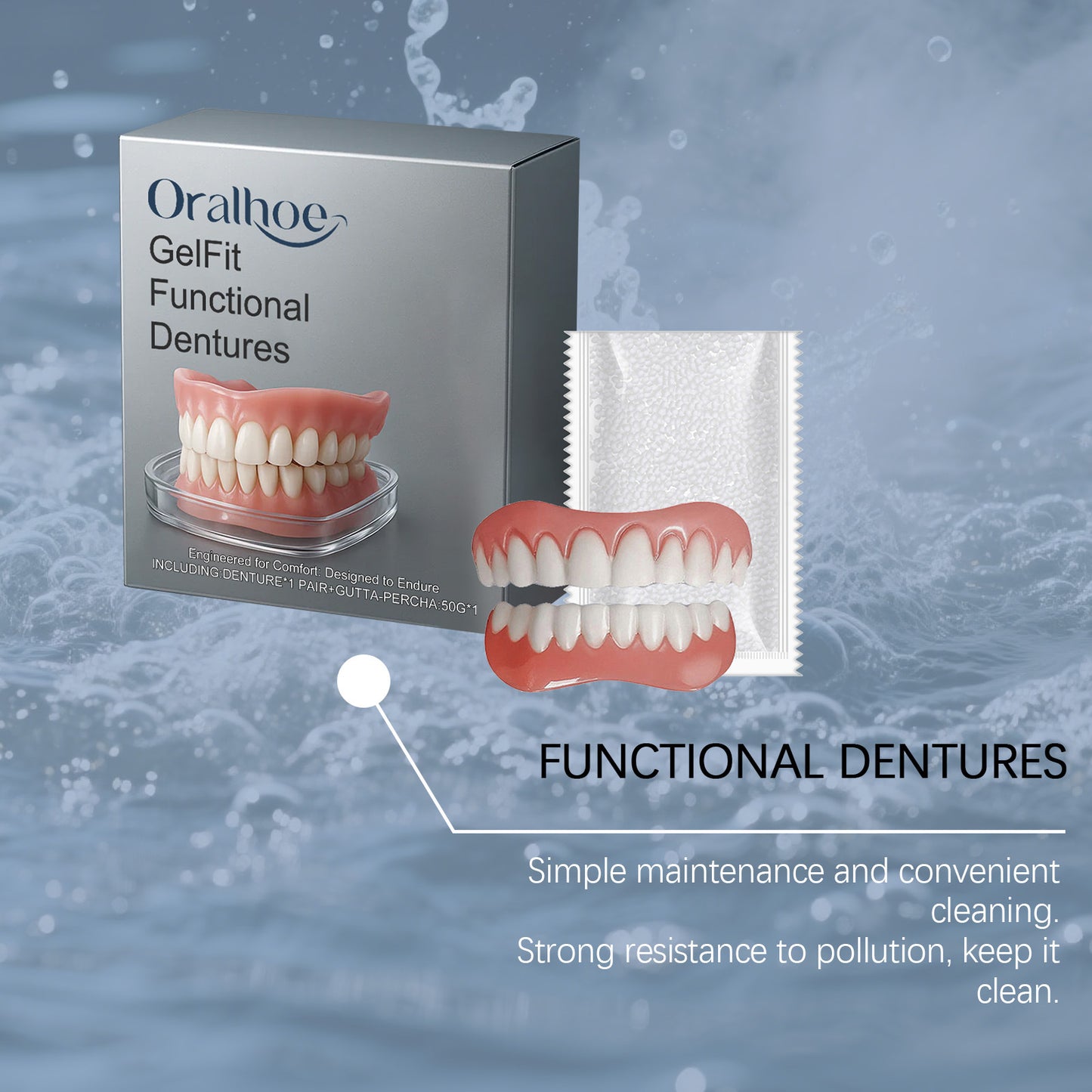 Comfortable Decoration Enhance Smile And Beauty Vacation Teeth Set