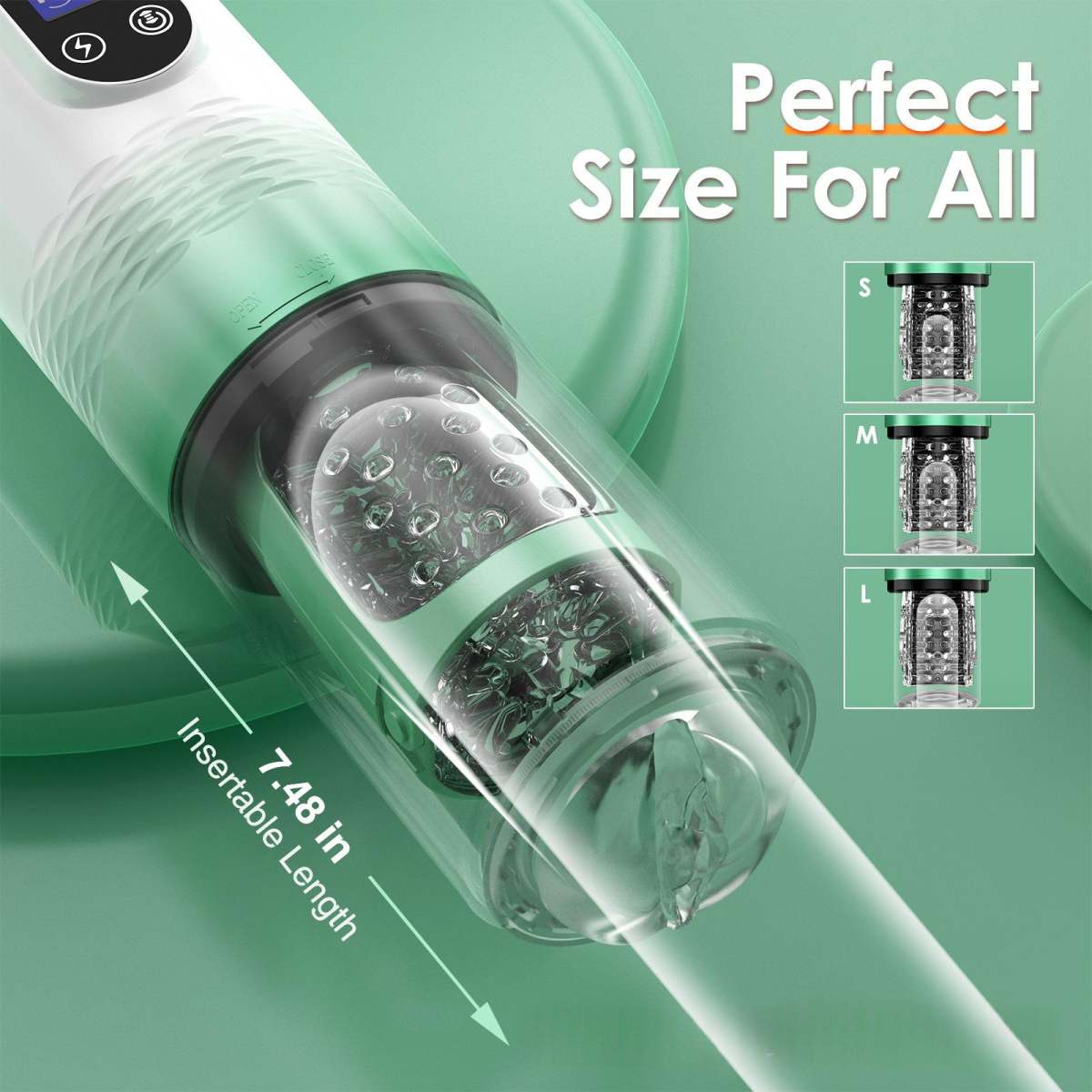 Red Diamond Fully Automatic Smart Male Masturbation Cup With Pulse And Telescoping Action Erotic Sex Toy