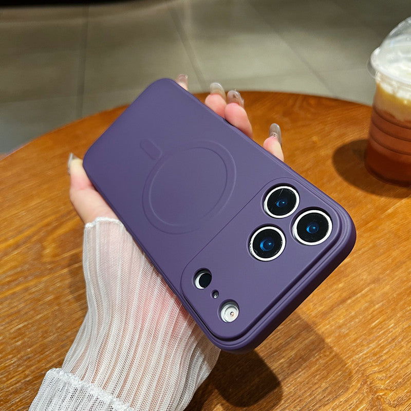 Magnetic Liquid Phone Case, Minimalist, Full-body Protection, Drop-proof