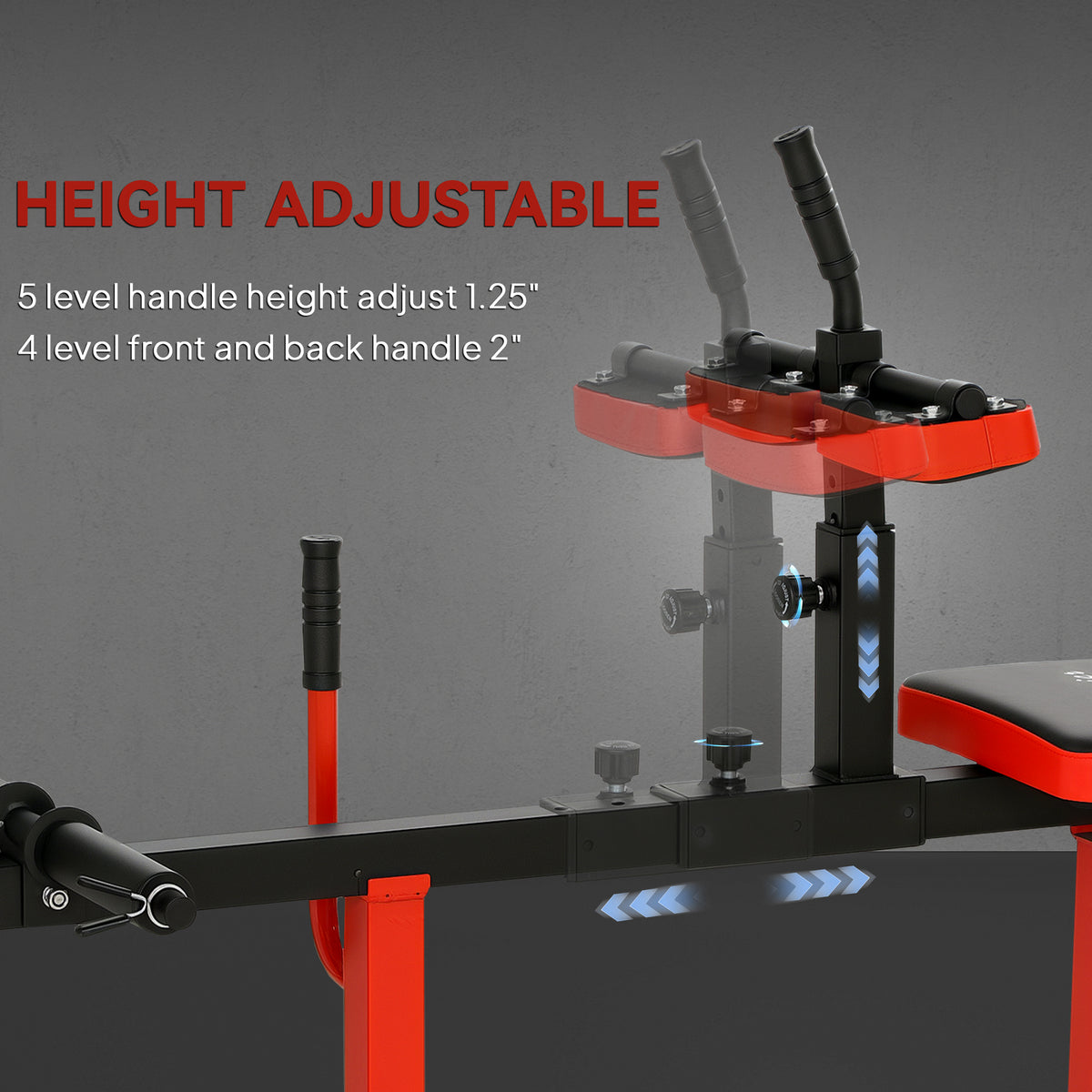 Adjustable Steel Seated Calf Raise Exercise Strength Training Gym Equipment, Red