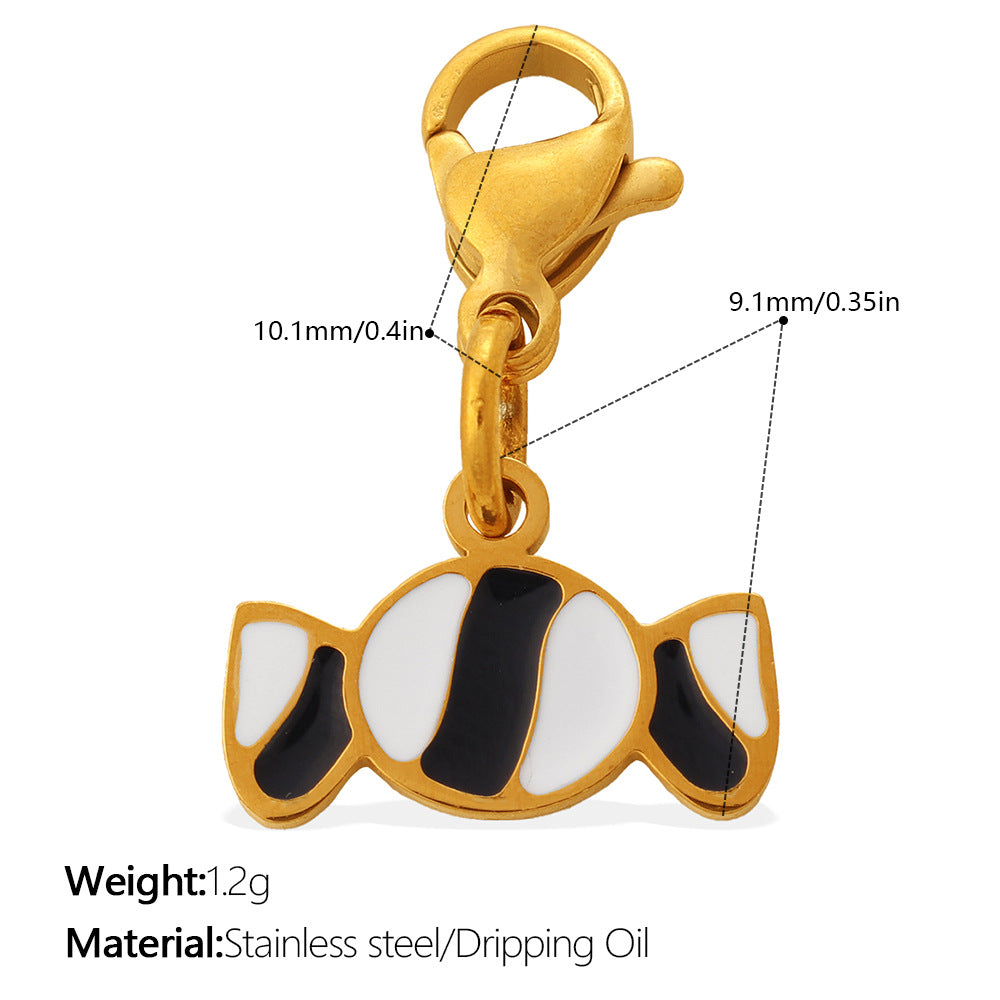 Cute And Sweet Style Pizza Candy Food Series Lobster-shaped Pendant For DIY Bracelet Or Necklace, Exquisite Accessories