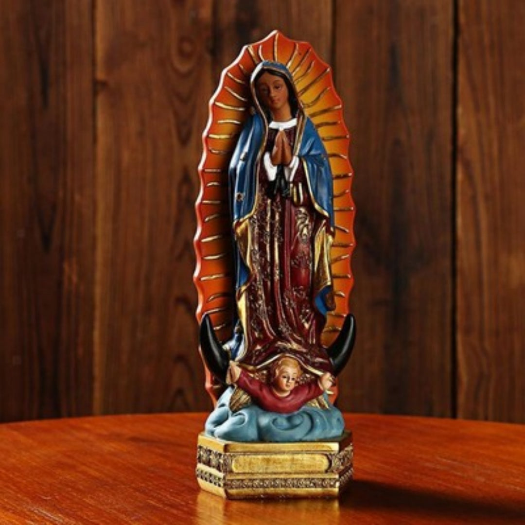 Beautiful Guadalupe Mary Statue Religious Gift Xmas Home Decor