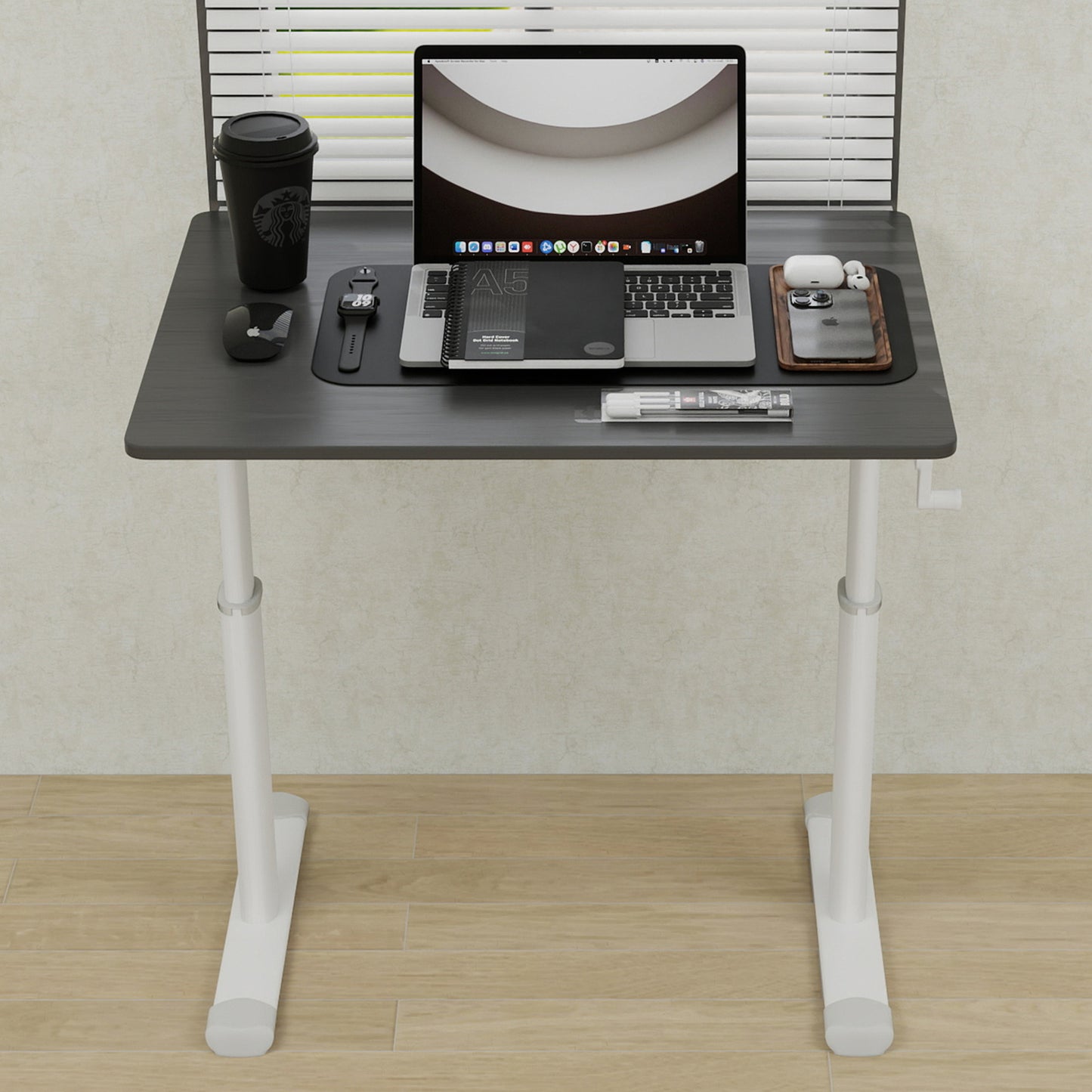 Adjustable Study Desk For Kids & Adults Height-Adjustable, Multi-Purpose Home Office Desk, Compact Design