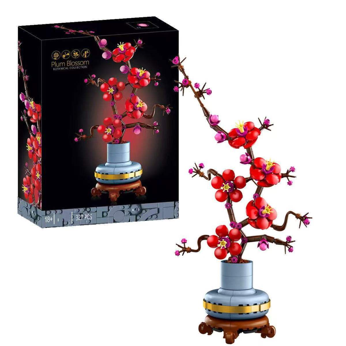 Flowers Boys And Girls Toys Gift Flowers Orchid Lego Bouquet Assembling Puzzle Building Blocks