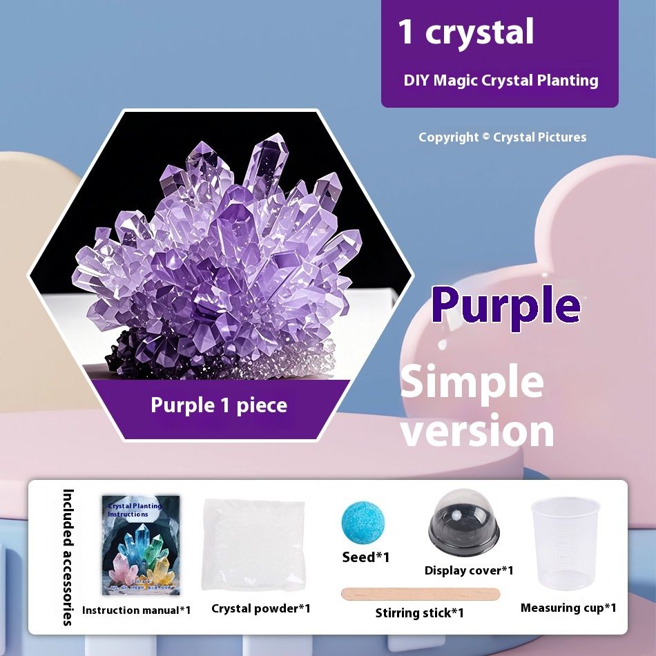 Children's Growing Crystal Scientific Experiment Educational Handmade Toys