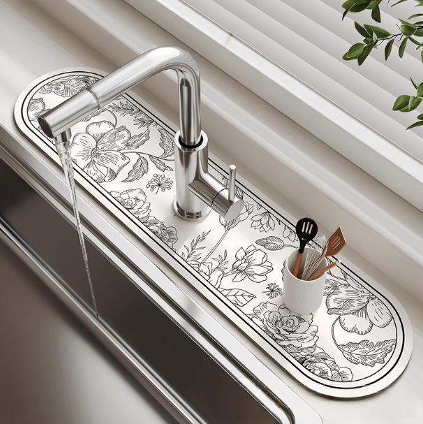 Non-slip Quick-drying Drain Mat For Kitchen And Bathroom Faucets