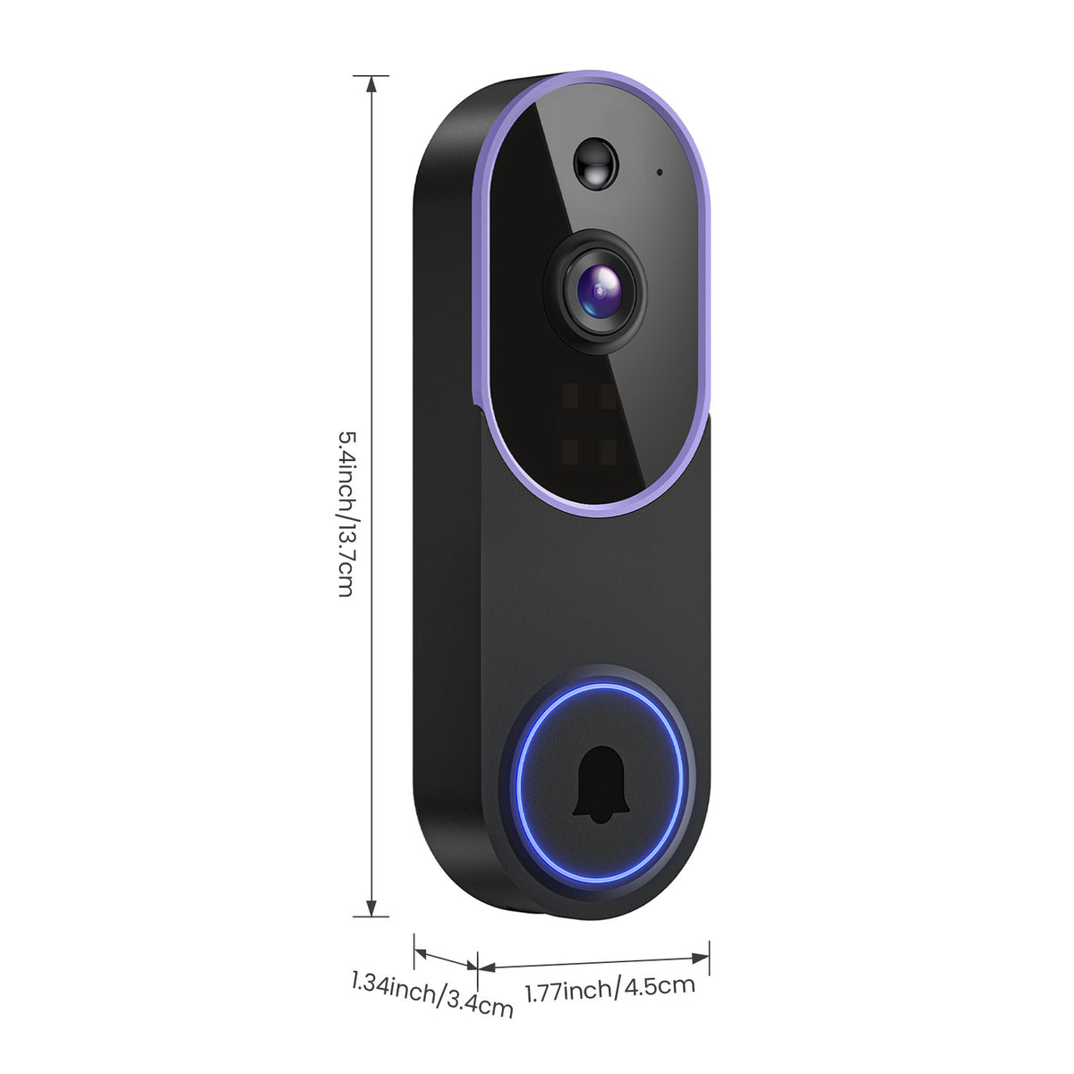 Smart Home Surveillance Camera Outdoor Wireless Doorbell HD Video Intercom Camera