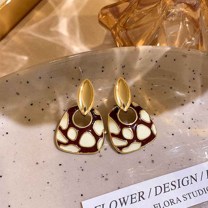 Cute Blue Heart Clip On Earrings Women No Piercing Fashion Daily Wear Jewelry