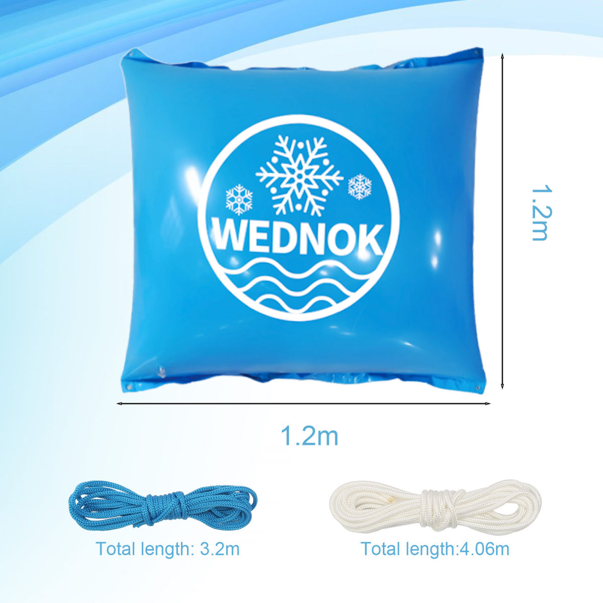 Designer Pool Float Set - 2 Square Floats & Rope Set - Party Accessories Set