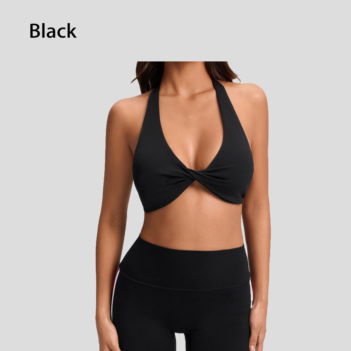 European And American Naked-Feel Yoga Wear Women's Sexy Deep V Sports Yoga Bra Cross-Back Fitness Underwear