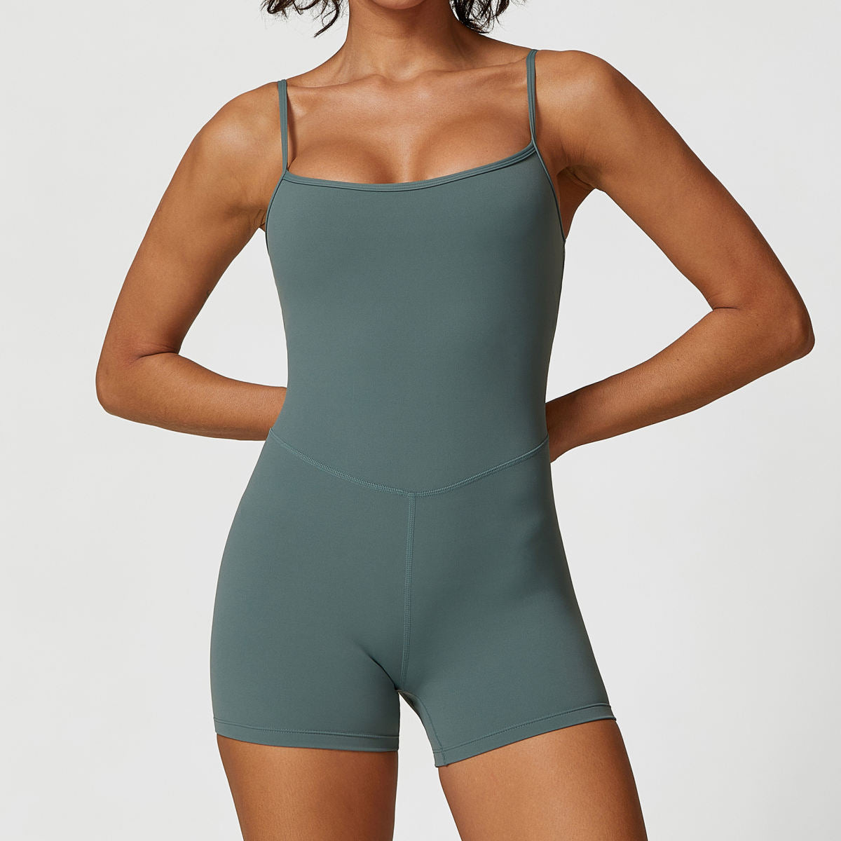 European And American-style One-piece Casual Yoga Outfit With Thin Straps