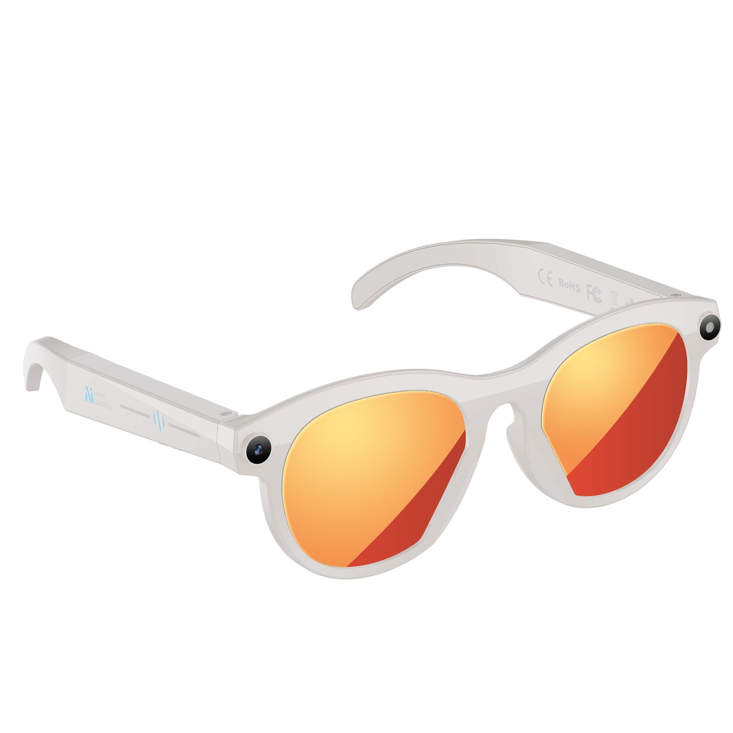 2MP AI Smart Glasses With Camera Bluetooth Sunglasses For Music Calling Translation M88