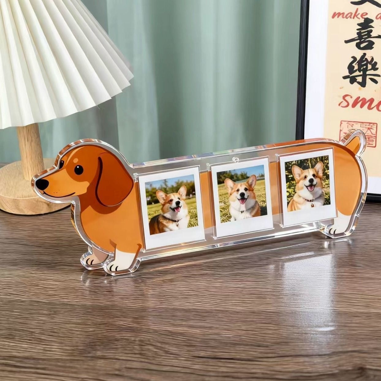 Cute Kitten Wooden Photo Frame For Capturing Seasonal Snapshots