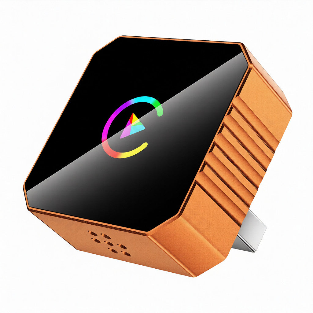 Orange Smart In-car Android Box For Vehicle Connectivity